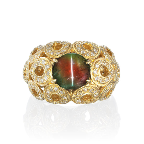 GIA Certified 3.19 ct Brazilian Alexandrite Cat's Ring