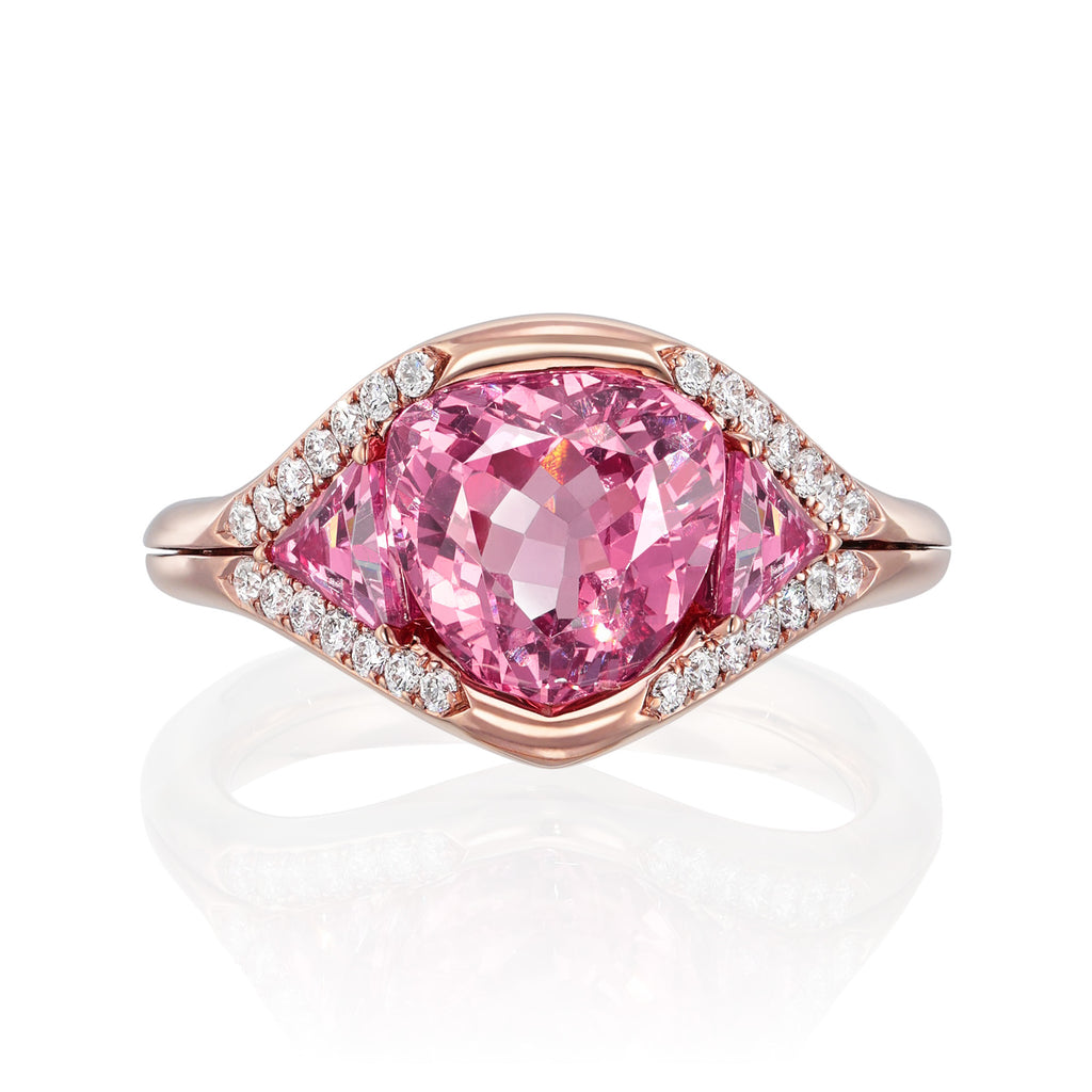 GIA Certified 3.00ct Mahenge Pink Spinel Ring – Goko
