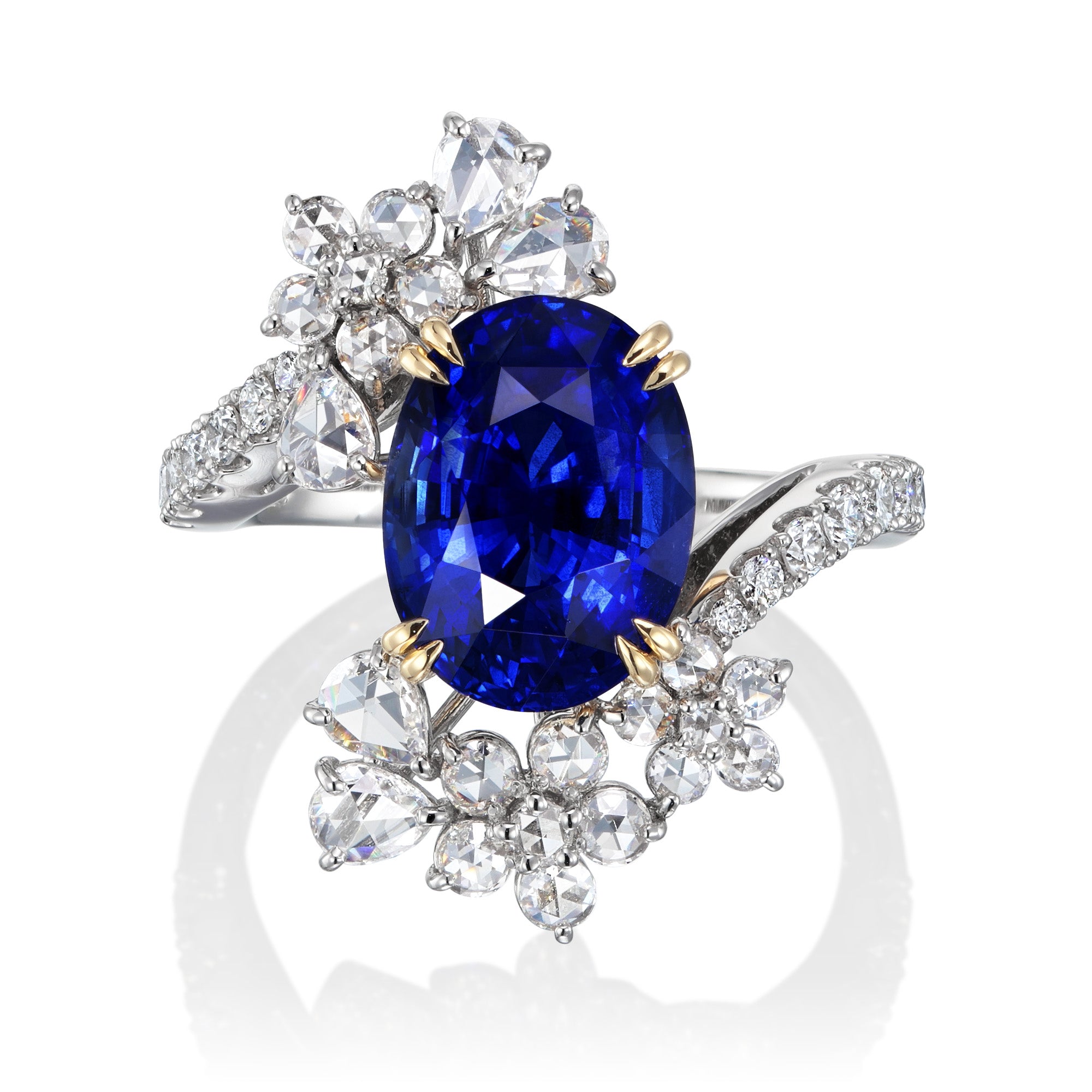 GRS Certified 5.53 ct “Royal Blue” Untreated Sapphire Ring, Sri Lanka Origin
