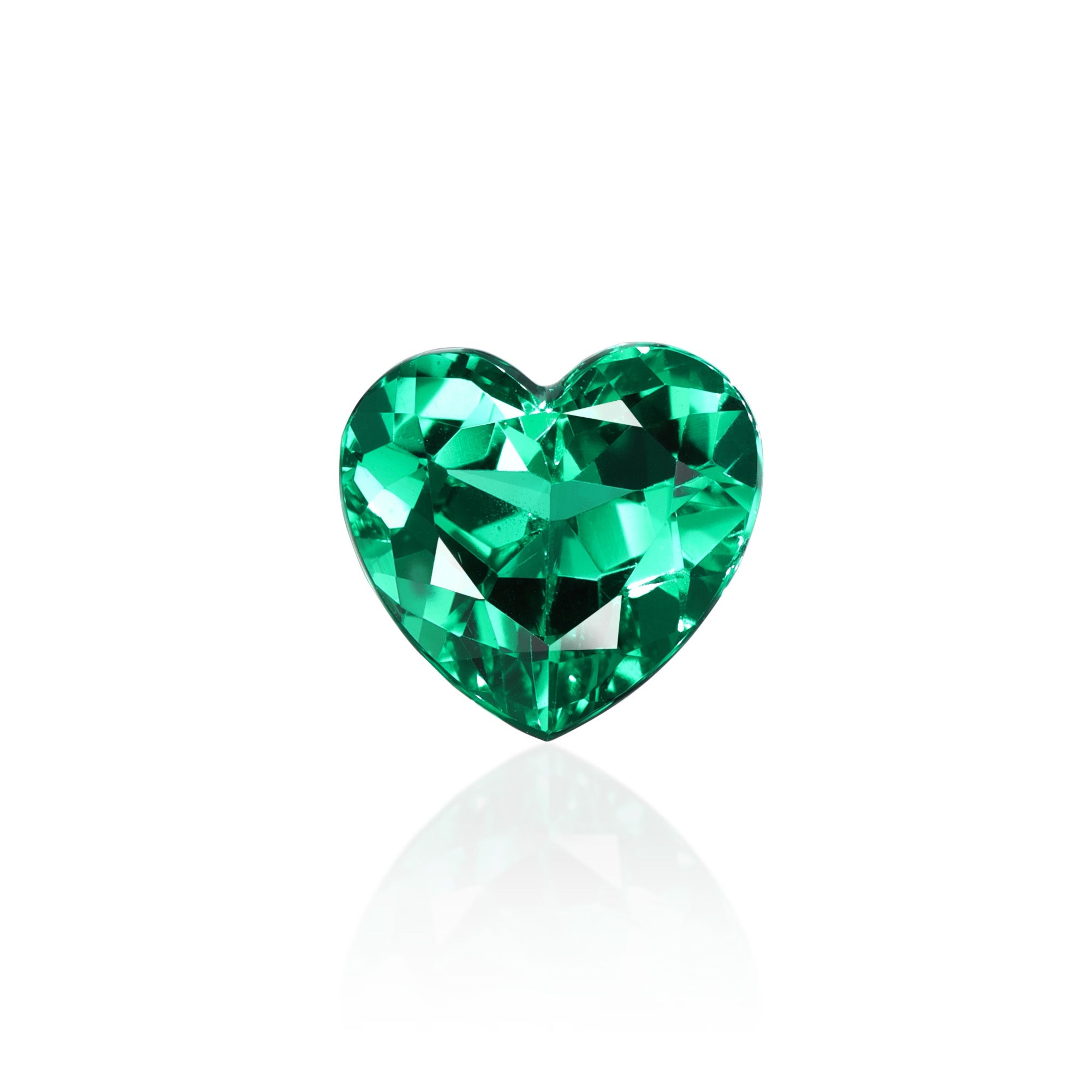 SSEF 1.312 ct Colombian “Non-oil” Heart Emerald