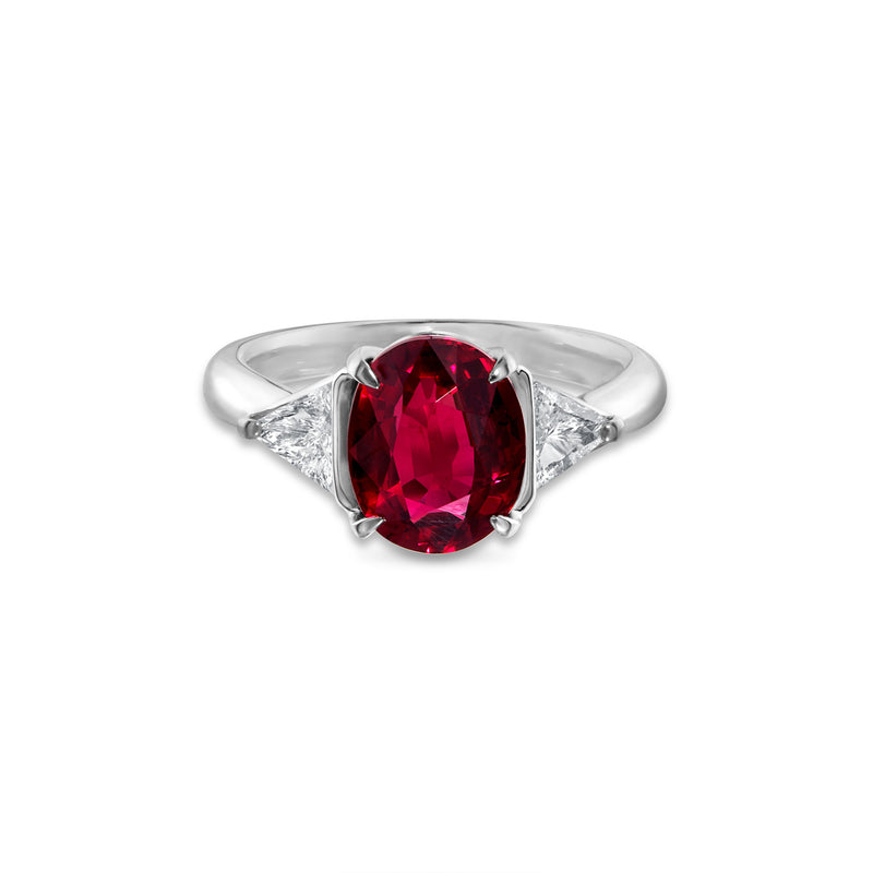 Pigeon blood store ruby ring