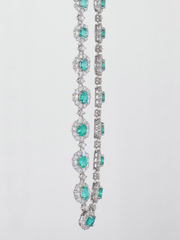 4.16 Carat Paraiba Tourmaline Necklace, Brazil Origin