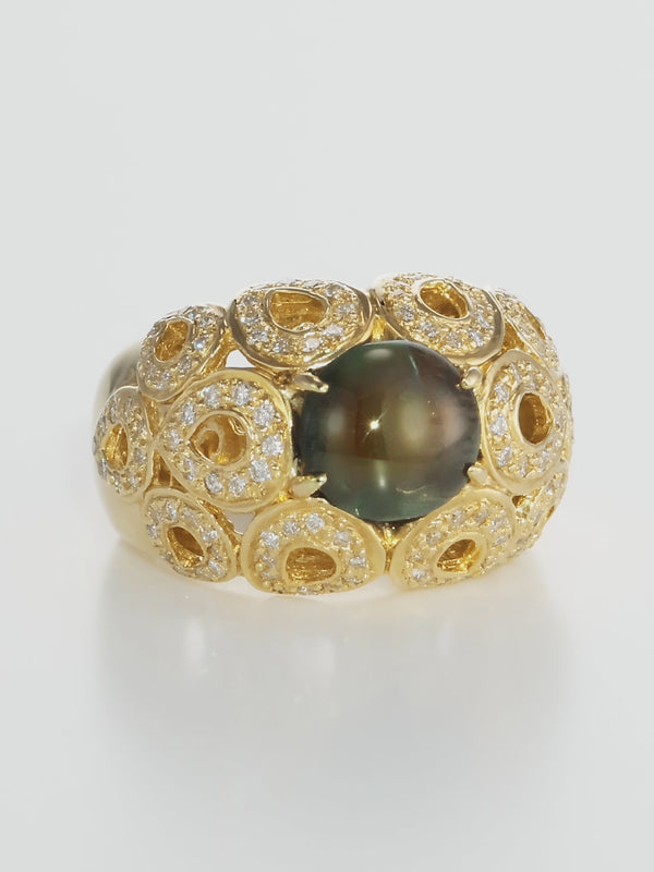 GIA Certified 3.19 ct Brazilian Alexandrite Cat's Ring
