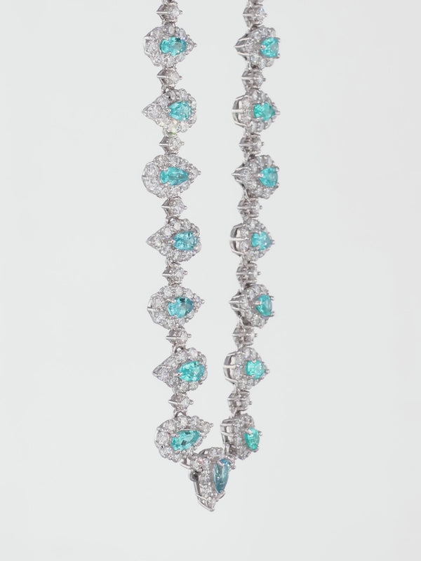 1.76 Carat "Untreated" Paraiba Tourmaline Bracelet, Brazil Origin