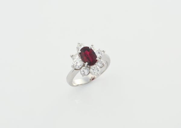 2.01 ct Mozambique "Pigeon Blood" Ruby Ring, No-Heat