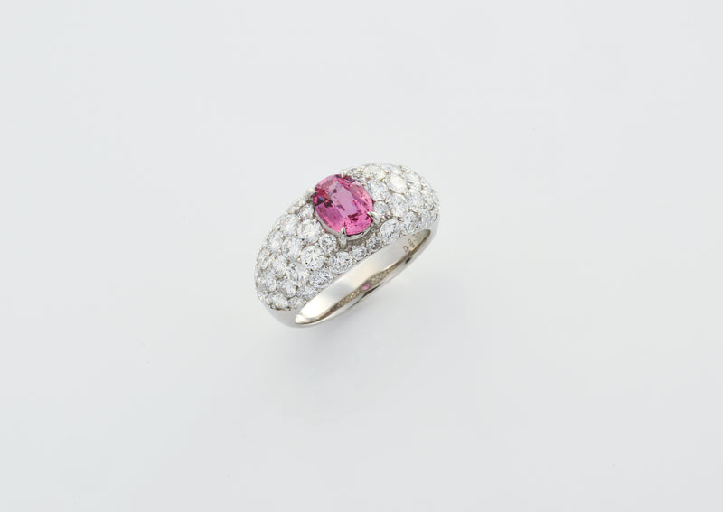 1.17 ct "Padparadscha" Sapphire Ring