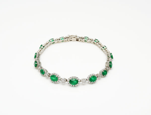 6.18 ct Emeralds Bracelets