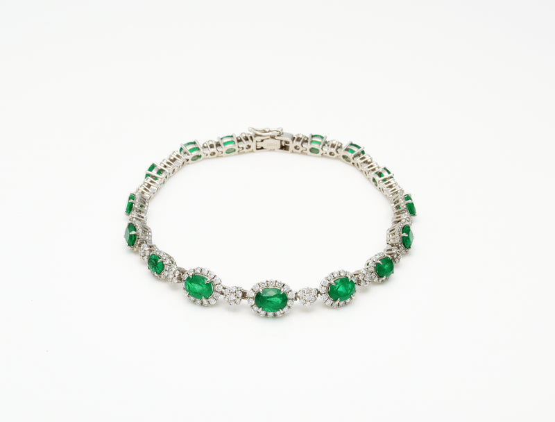 6.18 ct Emeralds Bracelets