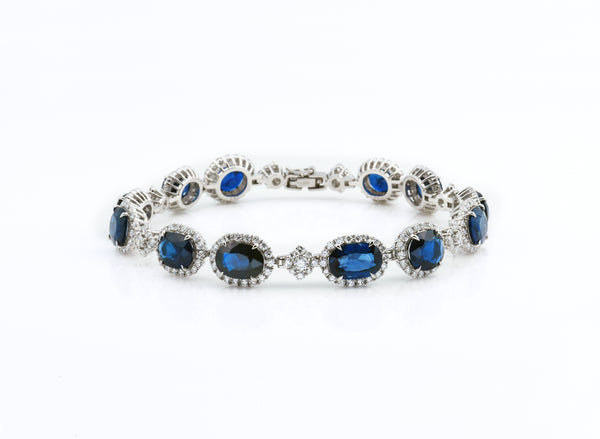 21.23 ct Burmese Sapphire Bracelet, No-Heat